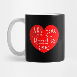 Love Quote Valentines Heart Mug